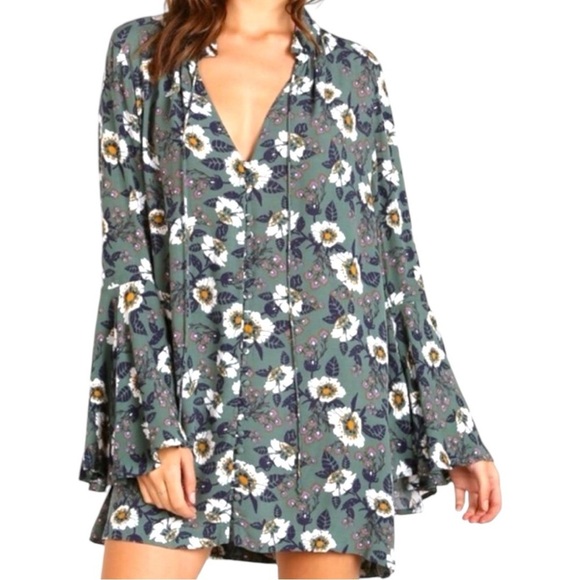Free People Magic Mystery Floral Tunic Dress - Picture 1 of 9
